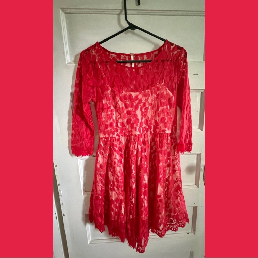 Free People Boho Lace Dress - Picture 3 of 9